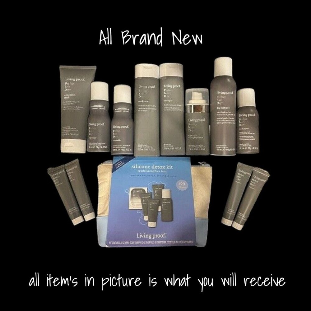 Living Proof Perfect Hair Day Shampoo Conditioner Silicone Detox Kit Lot Of 18
